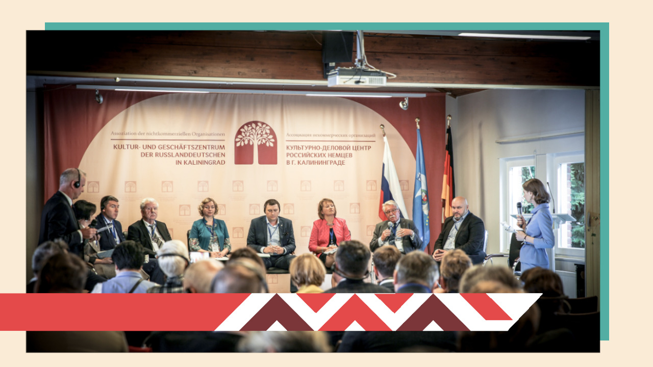 Podiumsdiskussion im Rahmen des 3. Kultur- und Geschäftsforums „Mady by Deutschen in Russland: Information. Integration. Bilanz“ im Deutsch-Russischen Haus in Kaliningrad, 2018